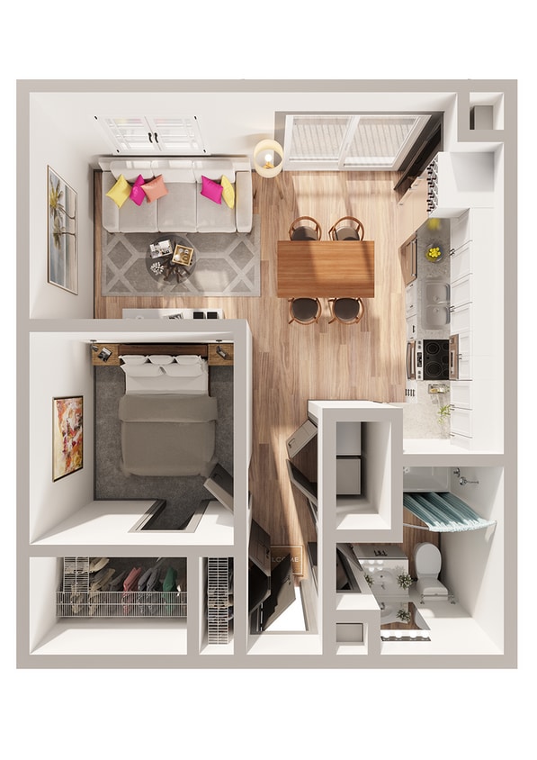Legacy North - A1FC0 Floorplan - A1F