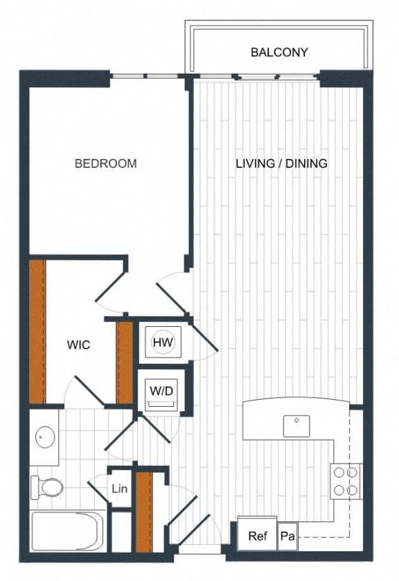 Floor Plan - 1R