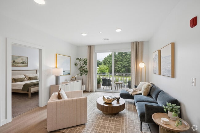 2BR, 2BA - 1,155SF - Living Room - The Asher