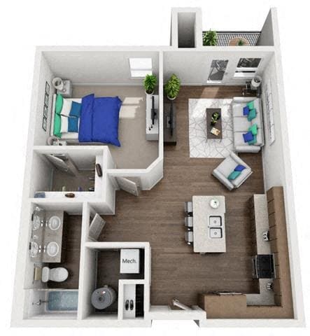 Floor Plan - 1B