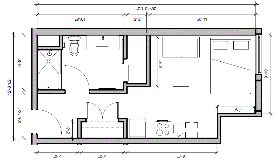 Floor Plan - Studio-A1A