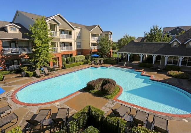 Poolside Sundecks in the Gated Community Pool - Reserve At Steele Crossing