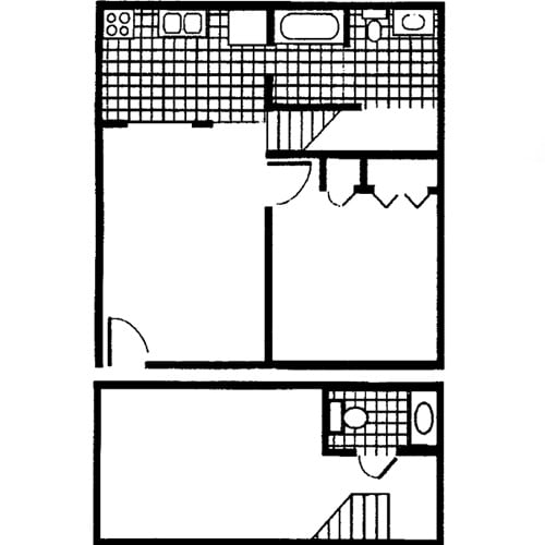 2BR/1.5BA - One Bedroom, 1 Bath A