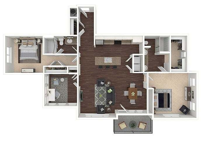 B4 3D Floorplan - B4