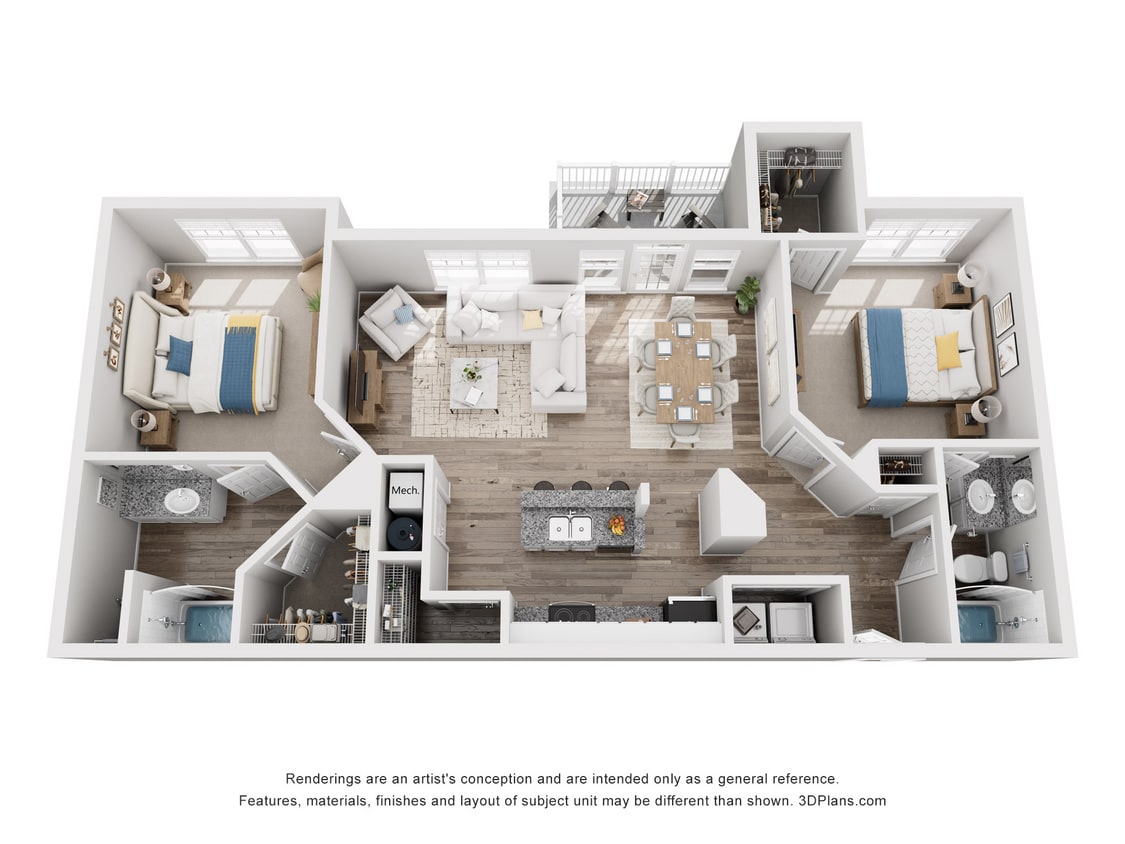 B5b_1165_2Bed_2Bath - B5b - Two Bedroom, Two Bathroom