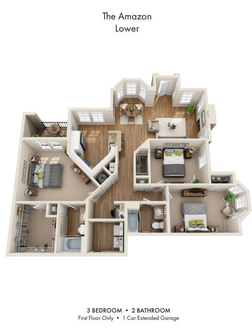 Floor Plan - The Amazon Lower