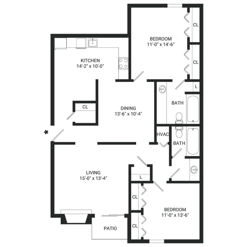 Floor Plan - B10- Income Restrictions Apply