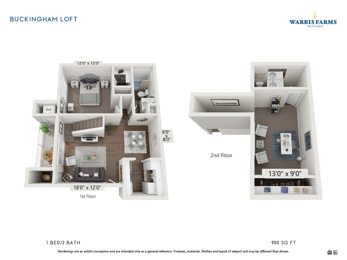 Floor Plan - The Buckingham Loft