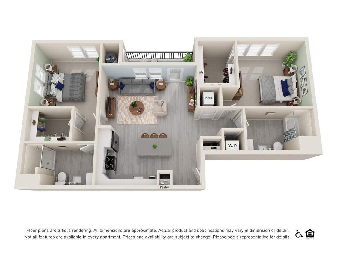 2C Floorplan - 2X2-1177