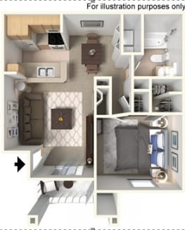 Floor Plan - Marina (Upper Unit)