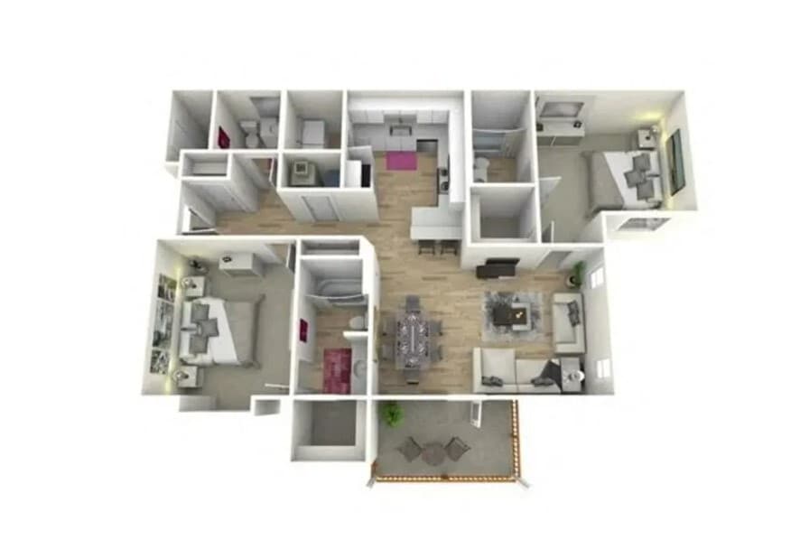 Floor Plan - BARNES Renovated