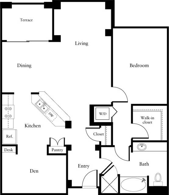 Floor Plan - A1-953-1009