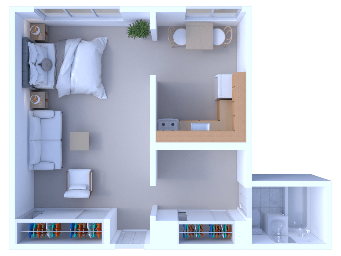 Floor Plan - Studio Floor Plan S4