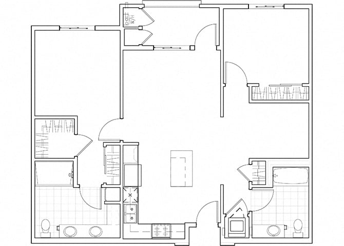 Floor Plan - B2 2x2 D