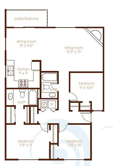 Floor Plan - 3x2