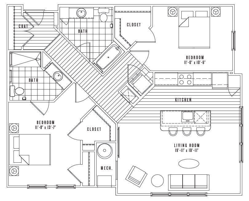 B9 floor plan New Village at Patchogue - B9