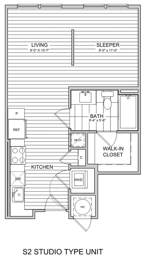 Floor Plan - Studio-S2