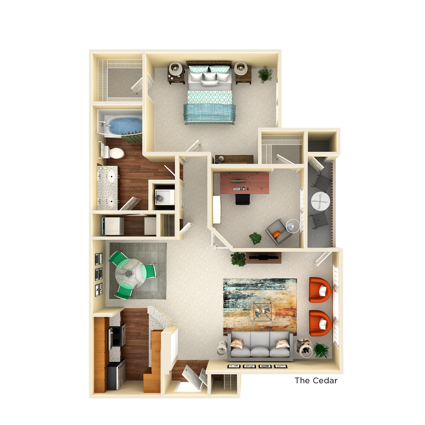 Floor Plan - A2 Cedar