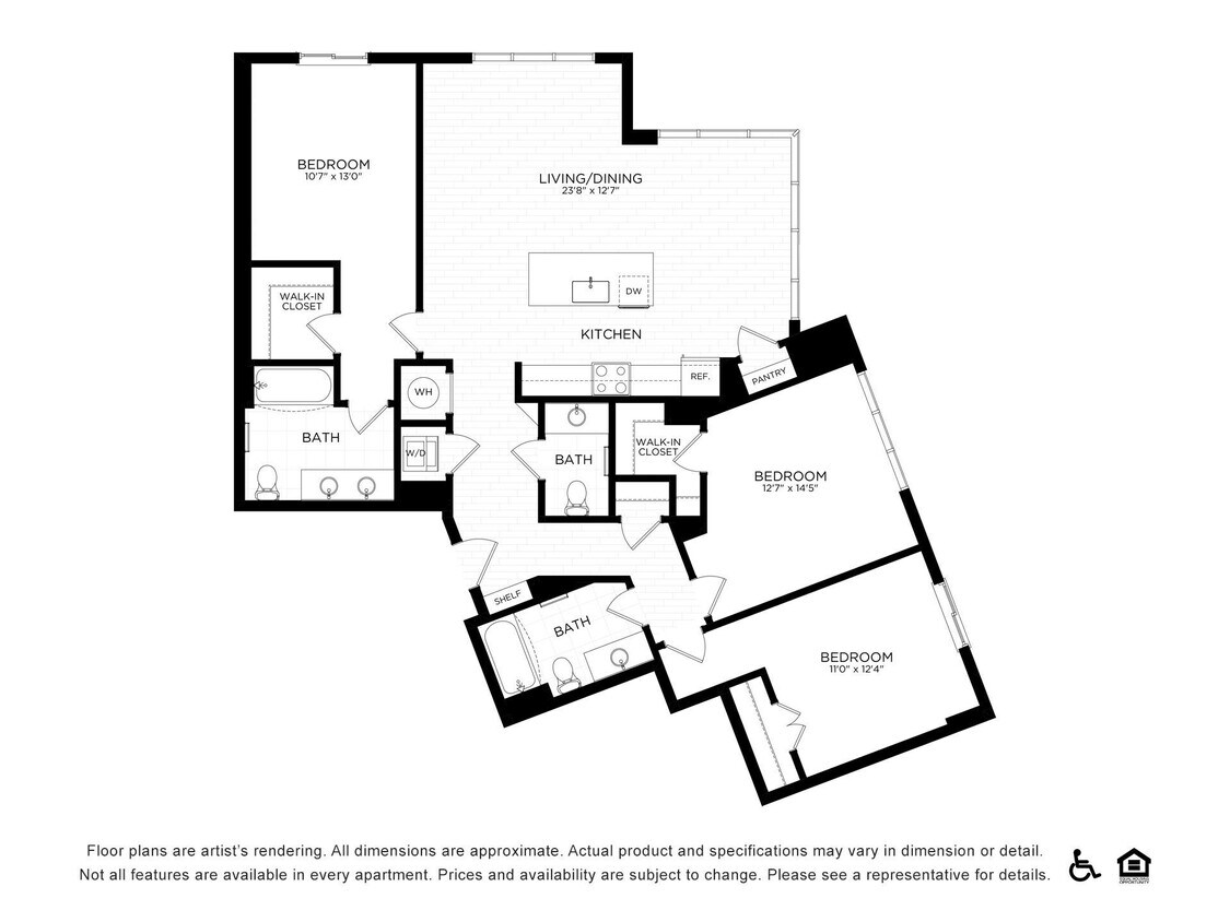 Floor Plan - 3E-1 | 1573 SF