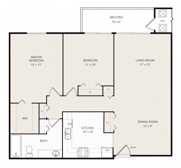 Floor Plan - 2 Bedroom