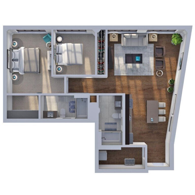 Floor Plan - Two Bedroom C1