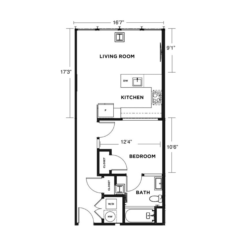 Floor Plan - Roosevelt B1