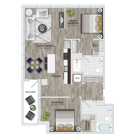 Floor Plan - 2B2