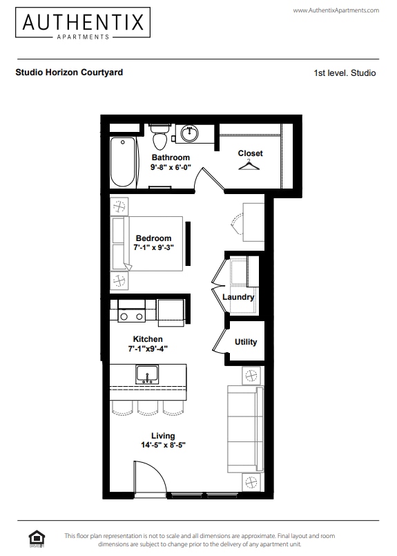 Floor Plan - Studio Horizon Courtyard