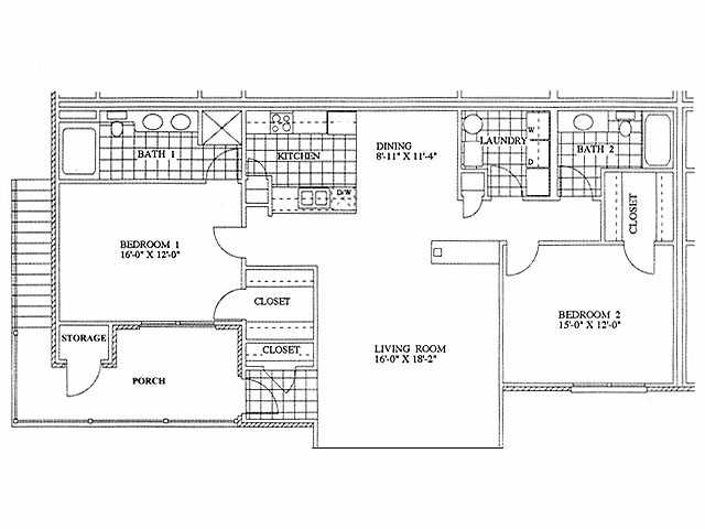 Two Bedroom (B) - 2 Bedroom Split