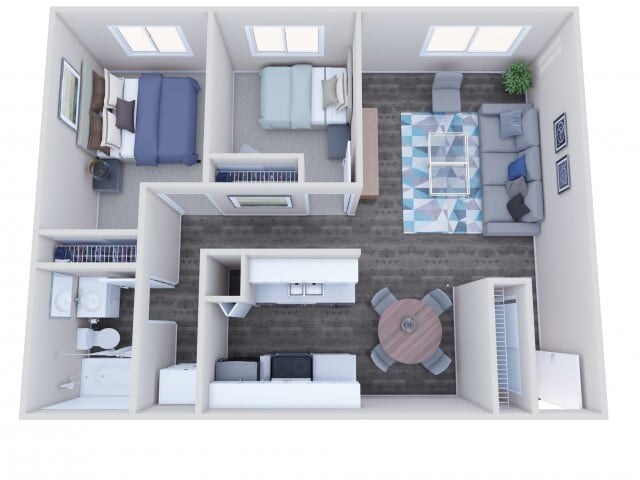 2x1 - Floor Plans - 2x1 Renovated