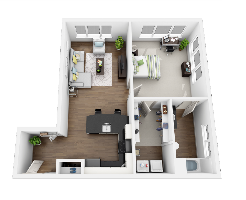 A1.1 floor plan Edge Flats - A1.1