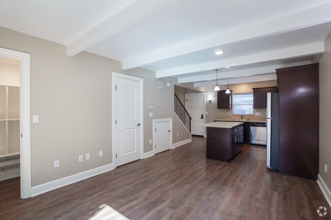 2BR, 1BA - Townhome A - Living Room - Ramblewood Apartments