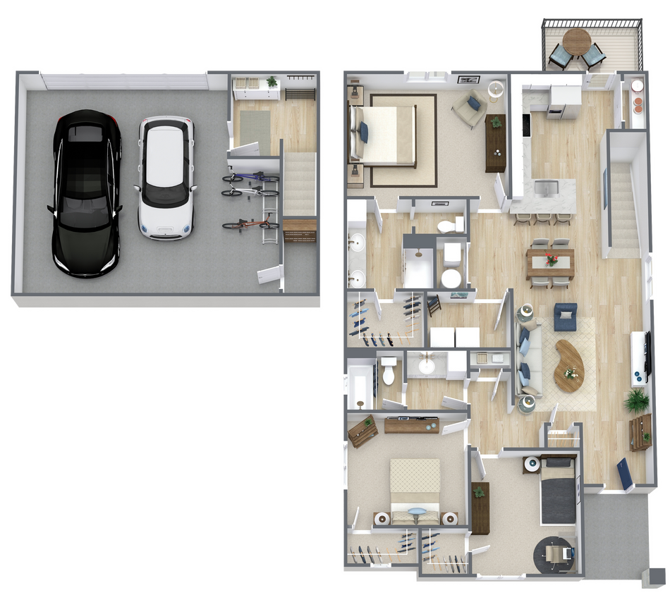 3-Bed Garage Under (Muse) - Muse