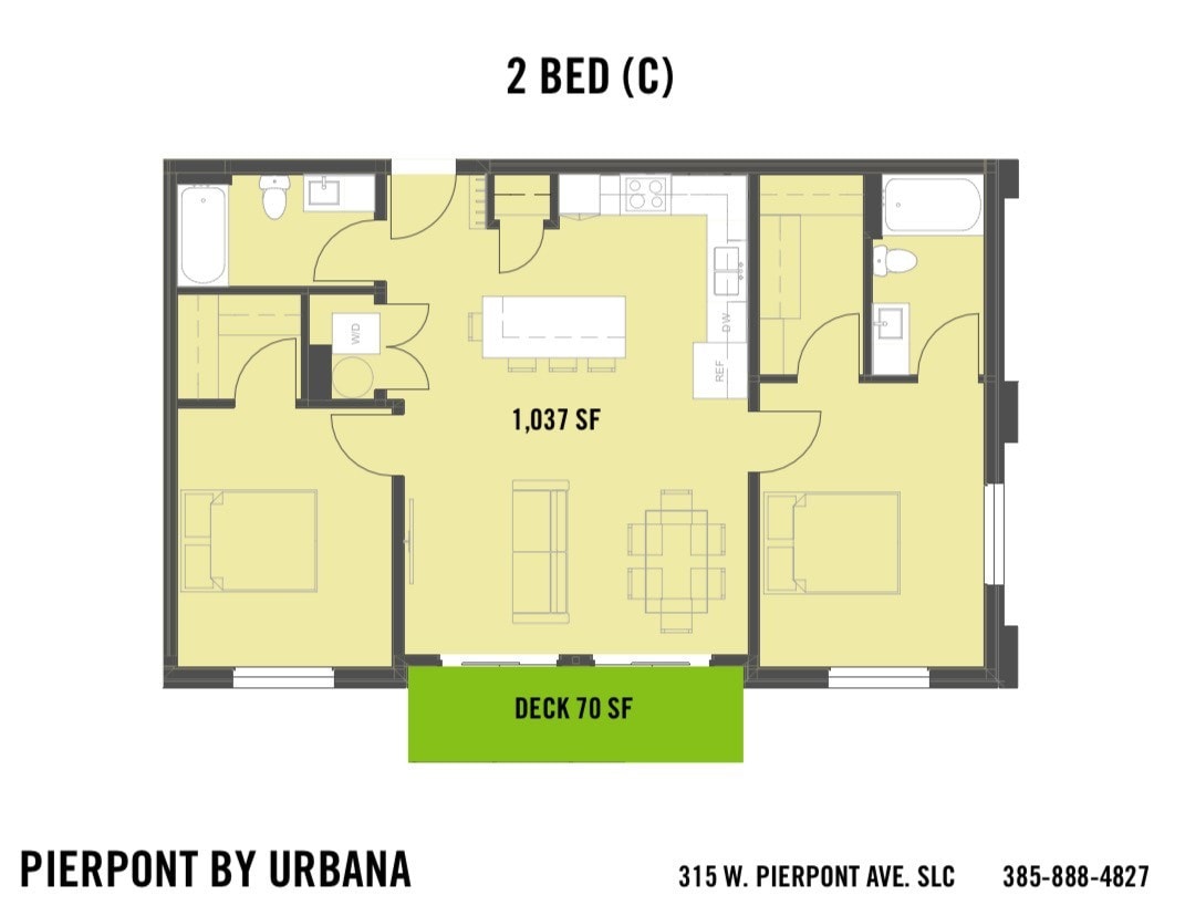 Floor Plan - 2 BED (C)