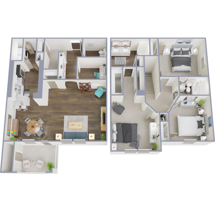 Palermo1570_Overhead_HiRes.png - 3 Bed x 2.5 Bath