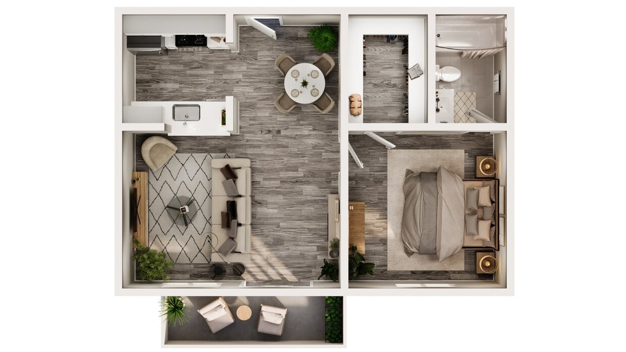 1BR/1BA - 1BR/1BA