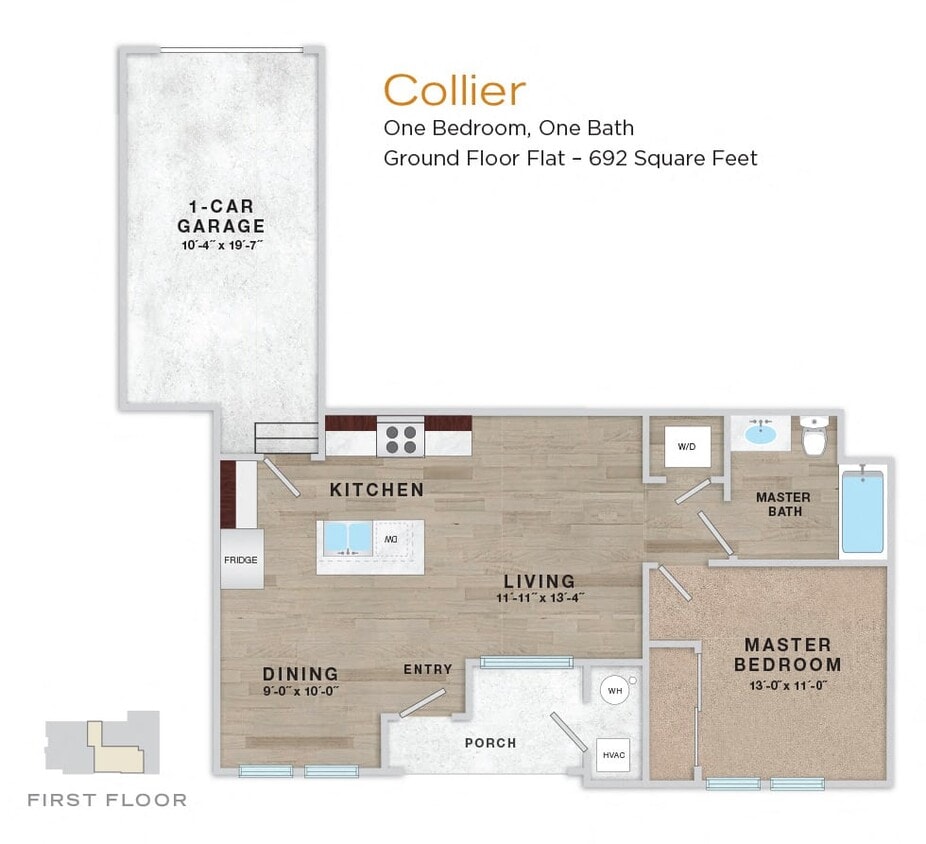 Floor Plan - Park - Collier 1/1