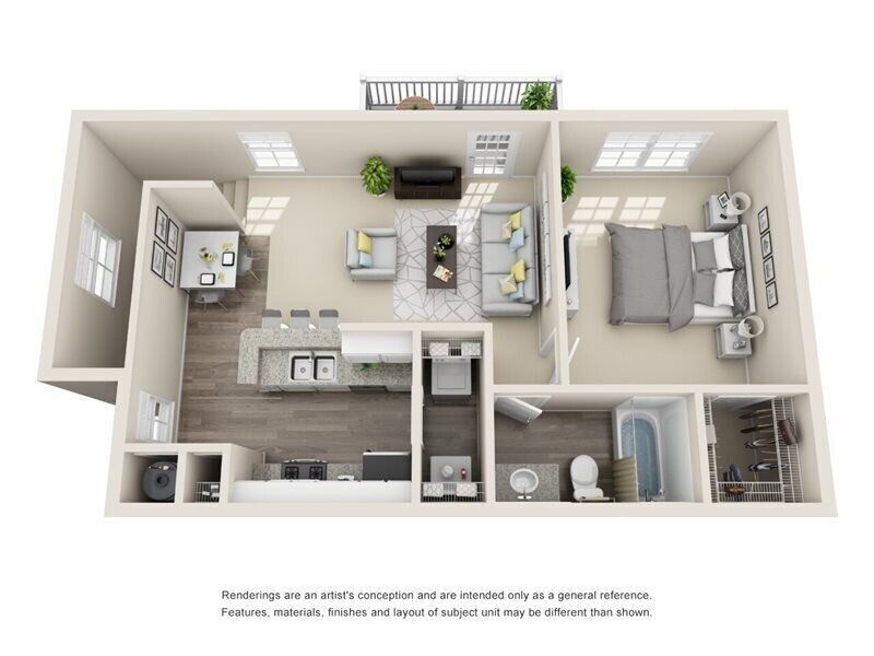 Floor Plan - A1 - Renovated