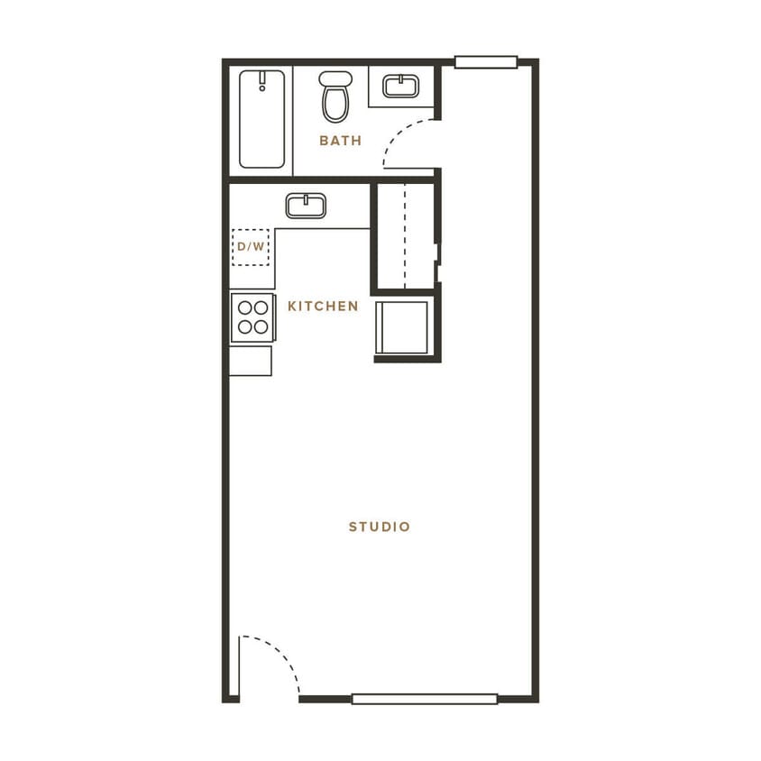 Floor Plan - Studio - 114 Sharene