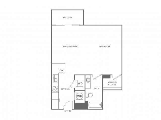 Studio (564 SF) - Studio (508 SF)