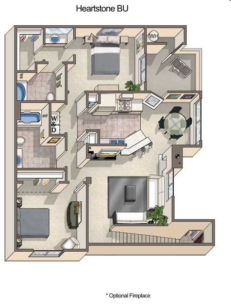 2BR/2BA - Heartstone BU