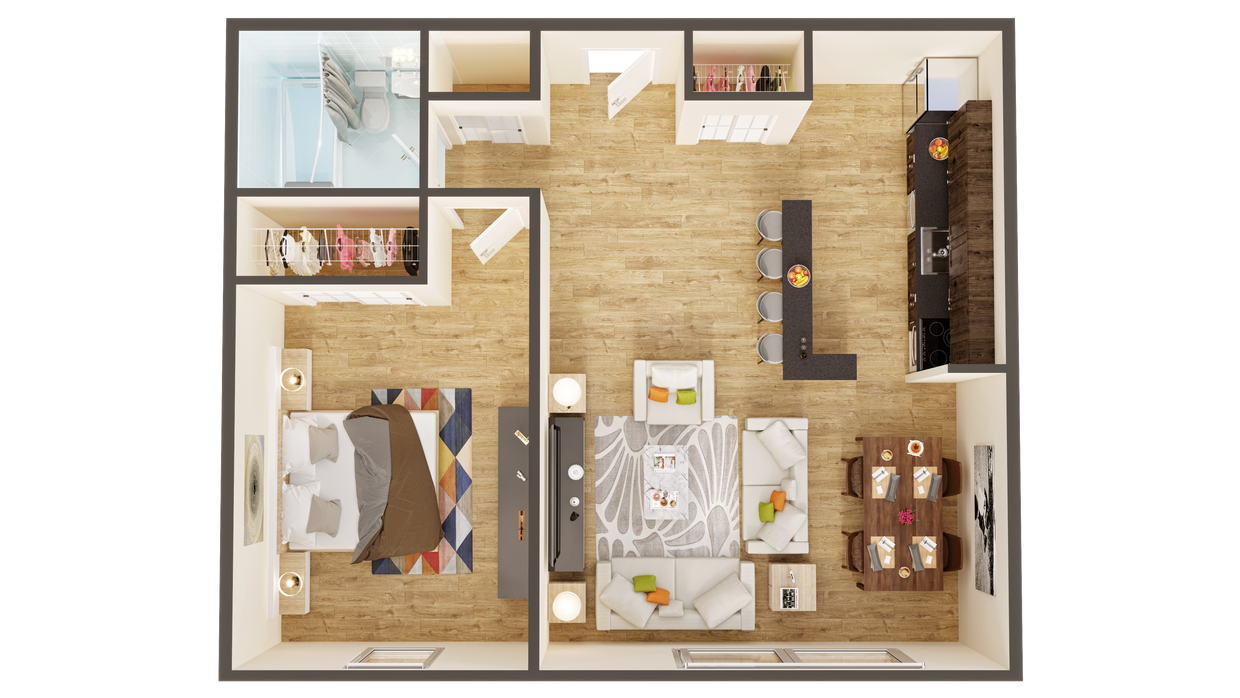 Floor Plan - 1br. Suite