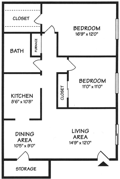 2BR/1BA - Delaware