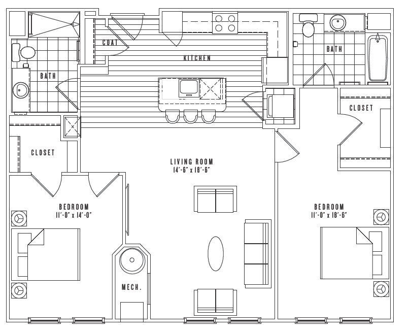 B12 floor plan New Village at Patchogue - B12