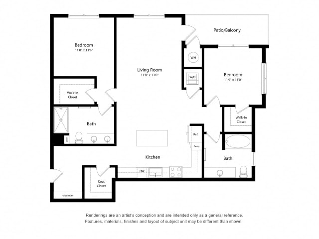 Floor Plan - 2X2 C