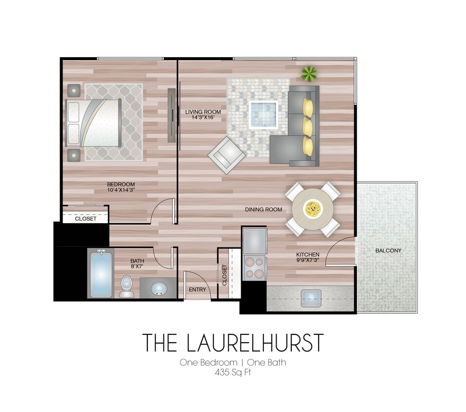 435 Square Feet - The Laurelhurst