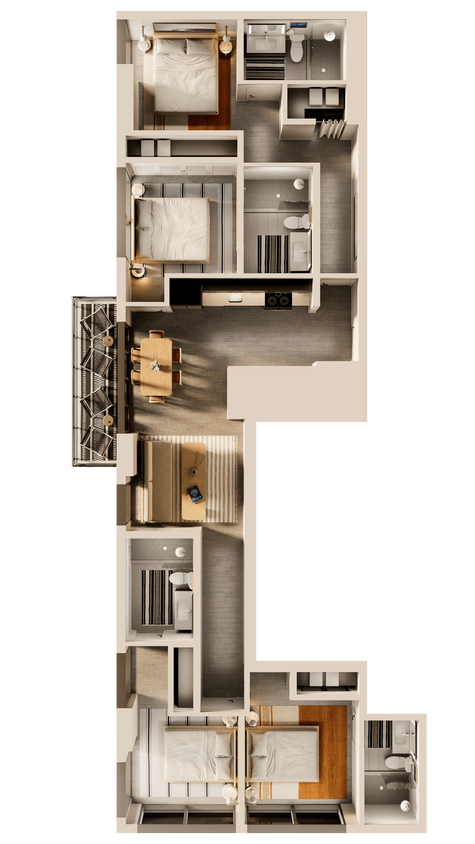 Floor Plan - Mavericks 4 Bedroom