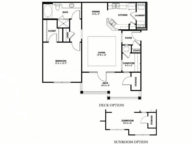 Floor Plan - A1 With Sunroom Option