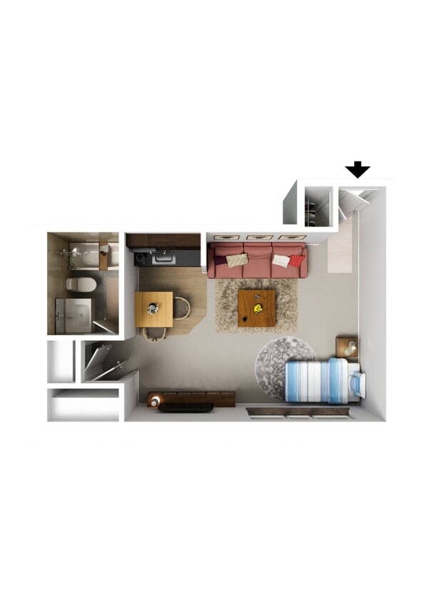 Efficiency Apartment - Efficiency