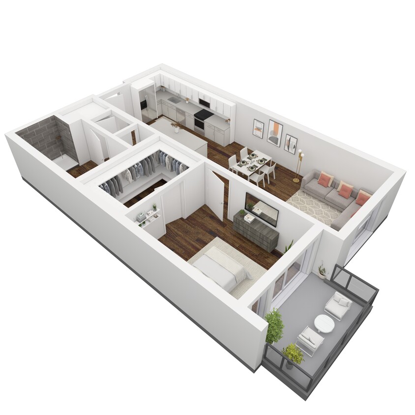 Byron 1 Bedroom/1 Bath Apartment at 6th and Main in Salt Lake City, UT | View 1 - Byron